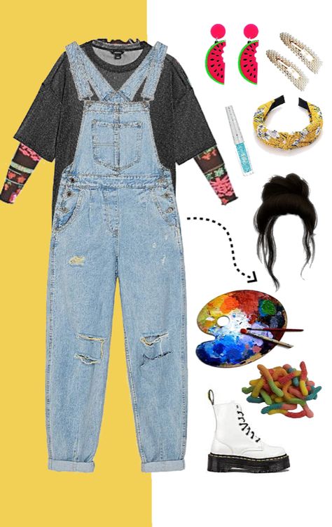 Claudia Kishi outfit ideas | Just finished watching Babysitters Club on Netflix... prepare for every character!! Cute Babysitter Outfits, Claudia Kishi Outfit Inspiration, Claudia Kishi Outfit Aesthetic, Claudia Babysitters Club Outfits, Claudia Kishi Outfit, Unique Outfits Creative Fashion, Claudia Kishi, White Doc Martens, Babysitters Club