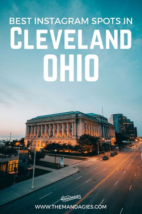 Capture the best photography spots in Cleveland with this complete list! We're sharing the top 20 best instagram spots in Cleveland Ohio where the best views are and amazing photo ops in the city. #Ohio #Cleveland #instagram #photography #downtown #bestviews #travel #summer #rustbelt #photo #explore Downtown Cleveland, Perfect Road Trip, Usa Travel Guide, Northeast Ohio, Finger Lakes, Travel Pics, Travel Blogging, Photography Guide, American Travel