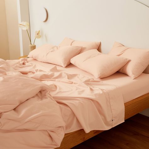 Soft Apricot is our sweetest neutral. Apricot Interior, Bedding Sheets, Perfect Bedding, Full Duvet Cover, Make Your Bed, Cotton Sheets, Queen Beds, Bed Sizes, Quilt Cover