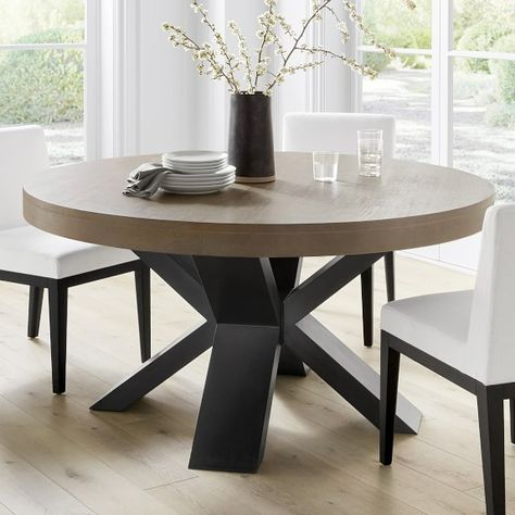 60” Round Dining Room Table, Round Dining Table For 6 Modern, Kitchen Table Circle Round Dining, Round Cement Dining Table, Round Table Kitchen Ideas, Round Dinning Tables, 6 Person Round Dining Table, Dining Table Round Modern, Dining Rooms With Round Tables