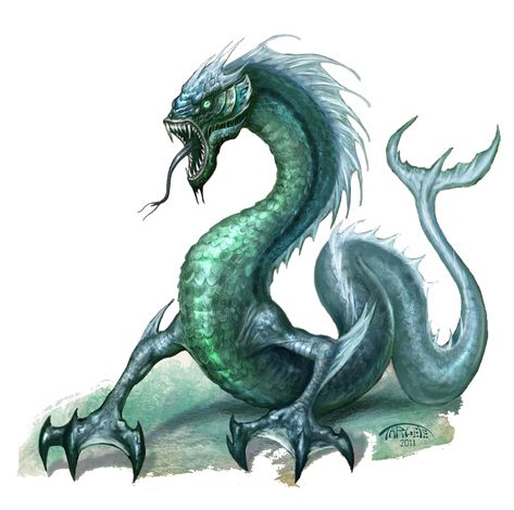 fantasy RPG monster sea aquatic dragon serpent reptile beast fish Reptile Monster Art, Fantasy Aquatic Creatures, Fantasy Sea Creatures, Aquatic Dragon, Fish Monster, Fantasy Fish, Sea Monster Art, Fish Dragon, Dragon Serpent