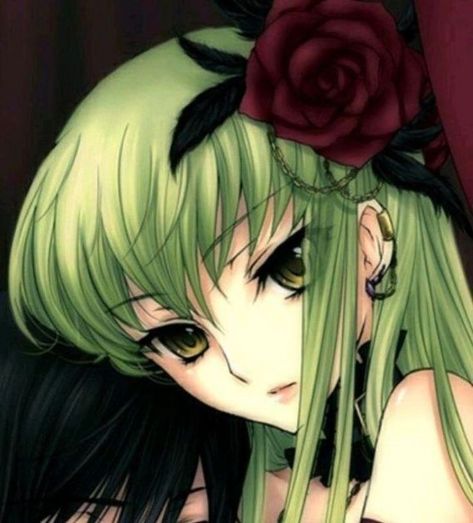 anime: code geass Code Geass, Discord Server, Roses, Green, Anime, Hair