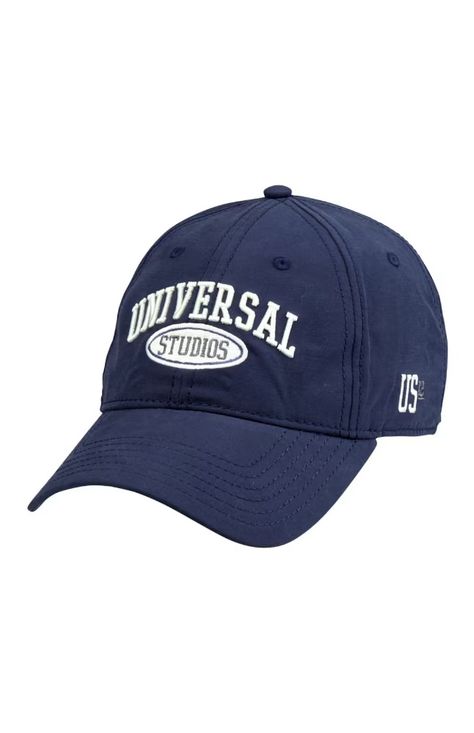 Image for Universal Studios Navy Blue Adult Cap from UNIVERSAL ORLANDO Universal Orlando, Summer Sun, Hook And Loop, Orlando, Navy Blue, Cotton Blend, Sun, Navy, Blue