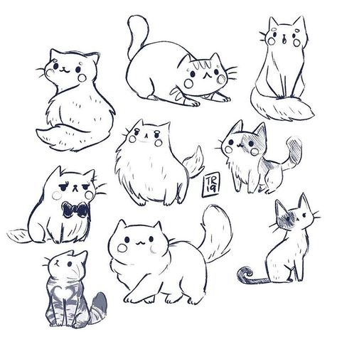 Taylor&Ross en Instagram: “A lot of kitties sketches from yesterday😻❤️ I was really in a cat mood and what time is more perfect to post it then #caturday? Thank you…” Cat Mood, Cute Cat Drawing, Cat Doodle, Cat Sketch, Drawing Faces, What Time Is, Arte Inspo, Cat Eyes, Cats Illustration