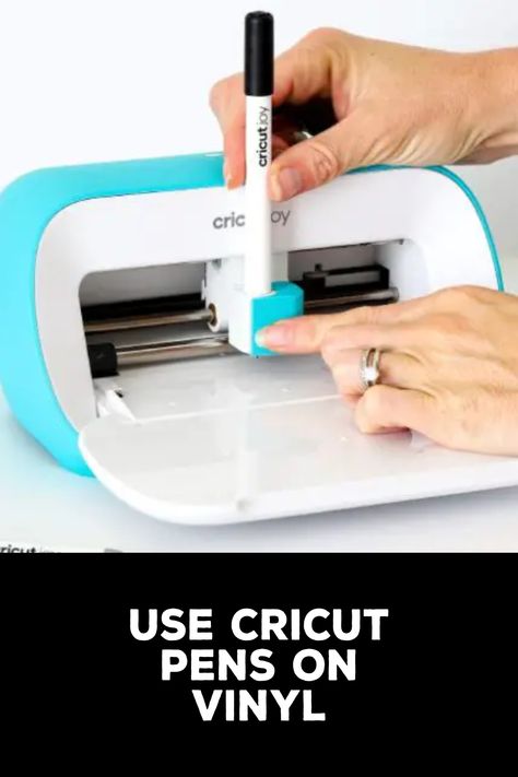 How to Use Cricut Pens on Vinyl How To Use Cricut Pens, Cricut Pens Hack, Cricut Pens, Pen Projects, How To Use Cricut, Beautiful Lettering, Vinyl Sticker Paper, Cricut Machine, Calligraphy Pens