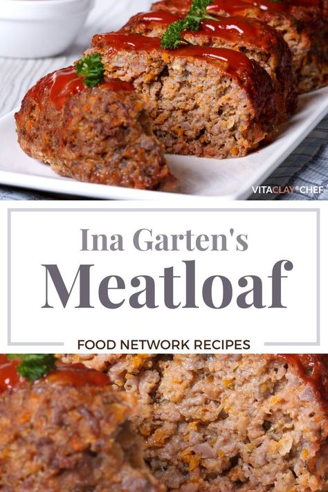 Meatloaf Recipes Food Network, Ina Garten Meatloaf Recipe, Best Ina Garten Recipes, Meatloaf Recipes Healthy, Delicious Meatloaf, Beef Meatloaf, Homemade Meatloaf, Classic Meatloaf Recipe, Classic Meatloaf