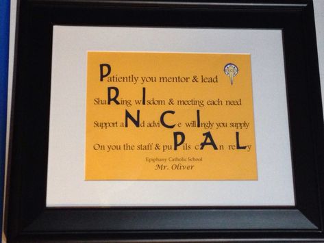 Made this for our principal for end of school gift! Idea hacked from other pins! Gifts For School Principal, Bosses Day Gifts For Principal, End Of Year Principal Gifts, Gifts For Principals From Teacher, Principle Appreciation Ideas, Principal Gifts From Staff, Principal Appreciation Gifts From Staff, Principals Day Ideas Appreciation Gifts, Principal Gift Ideas