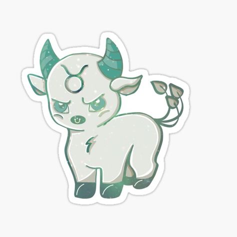 MWStickers Cute Bull Tattoo, Taurus Vibes, Taurus Aesthetic, Phone Cover Stickers, Galaxy Drawings, Taurus Art, Taurus Bull, Taurus Zodiac Facts, Bull Tattoos