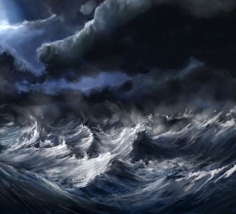 When the oceans rise and thunders roar, I will soar with You above the storm. Father you are King over the flood. I will be still and know You are God. Wallpaper Waves, Ocean Storm, Moon Artwork, Sea Storm, Sea Tattoo, Rough Seas, Stormy Sea, Moon Painting, Ocean Wallpaper