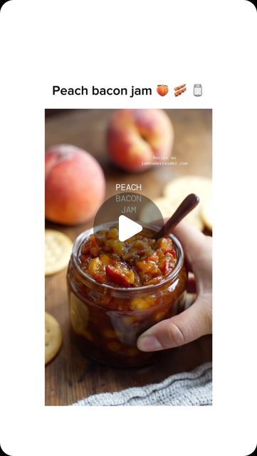 Kitchen | cooking | organization on Instagram: "Peach bacon jam by @homesteadrecipes 

#iamhomesteader #homesteadrecipes #baconjam 
RECIPE: https://iamhomesteader.com/peach-bacon-jam/" Cooking Organization, Bacon Jam, Kitchen Cooking, Bacon, Jam, On Instagram, Instagram