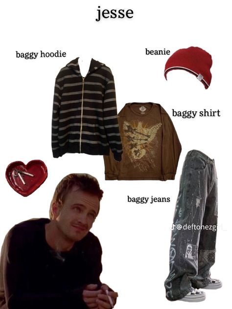 Jesse Pinkman Halloween Costume, Jesse Pinkman Avatar, Jesse Pinkman Halloween, Punk Costume, Baggy Shirt, Baggy Hoodie, Holloween Costume, Baggy Clothes, Jesse Pinkman