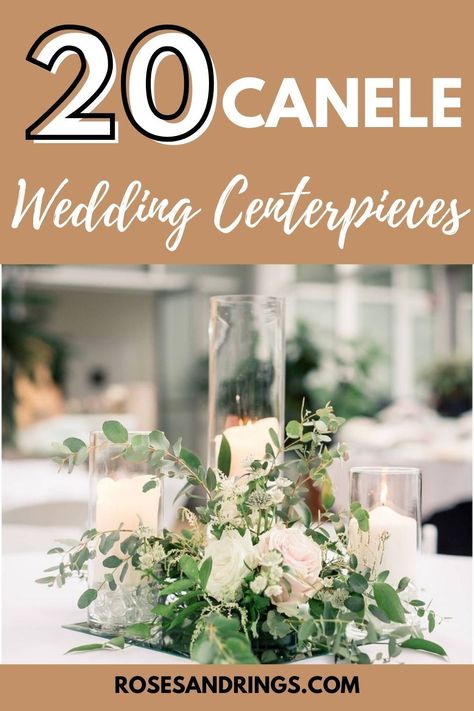 Illuminate your wedding with these top 20 romantic candle centerpieces trending in 2025. Create an unforgettable atmosphere with these elegant and timeless designs. #RomanticWedding #WeddingCandleDecor #2025Trends Champagne Wedding Flowers Centerpieces, Classic Elegant Wedding Centerpiece, Romantic Candle Wedding Centerpieces, Glass Cylinder Centerpieces Wedding, Round Wedding Reception Tables, Romantic Candle Centerpieces, Romantic Simple Wedding, Wedding Centerpieces With Candles, Wedding Centerpieces Cylinder Vases