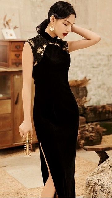 Sleeveless Cheongsam, Modern Cheongsam Top, Wedding Cheongsam, Cheongsam Top, Modern Cheongsam, Cheongsam Dress, Cheongsam, Black Wedding, Fashion Statement