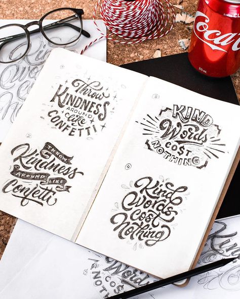 Kind words cost nothing #typography #lettering Letter Inspiration, Hand Lettering Inspiration, Lettering Inspiration, Modern Lettering, Hand Lettering Art, Lettering Calligraphy, Typography Lettering, Hand Lettering Alphabet, Hand Lettering Quotes