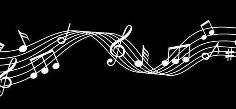 Music Note Banner Discord, Musical Notes Aesthetic, Aesthetic Music Notes, Music Overlay, Pokeball Wallpaper, Music Banner, Bakgerand Photo, Black Violin, Howls Moving Castle Art