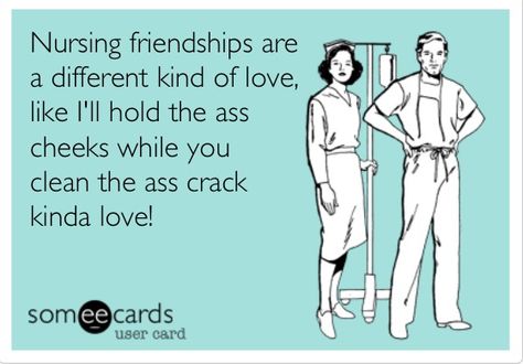 Nursing friendship Nursing Friendships, Cna Humor, Nursing Fun, Marla Singer, Hello Nurse, Emergency Room Nurse, Nursing School Humor, Nurse Rock, Nurse Love