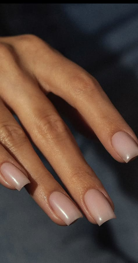 Aesthetic Natural Nails, Nail Polish French, Pink Gel Nail Polish, Aesthetic Natural, Wow Nails, Subtle Nails, Nails Today, Minimal Nails, Classic Nails