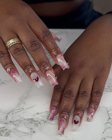 loving these nail piercings 🔗 • • • July calendar out now ladies ☀️🌊🐚 • • • follow @mxchelles.nailbar for more!! • • • • #nailsnailsnails #marblenails #nailpiercing #gelnails #gelxnails #explore #lynbrook #lynbrooknails #nynails #nynailtech #nails #linails #linailtech #nynailtech July Calendar, Piercings, Nails, Quick Saves