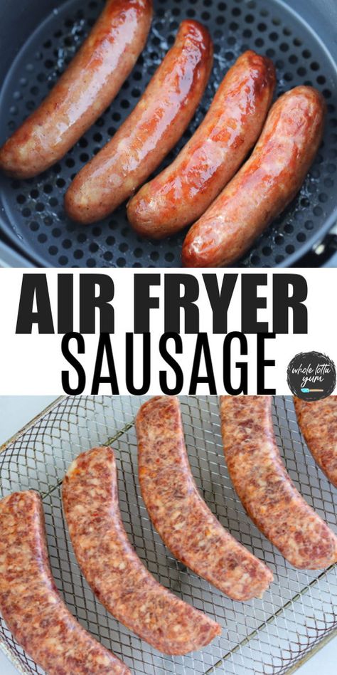 Air Fryer Sausage, Air Fryer Cooking Times, Cooks Air Fryer, Italian Sausage Recipes, Air Fried Food, Air Fryer Oven Recipes, Sausage Recipe, Air Fry Recipes, Best Air Fryers