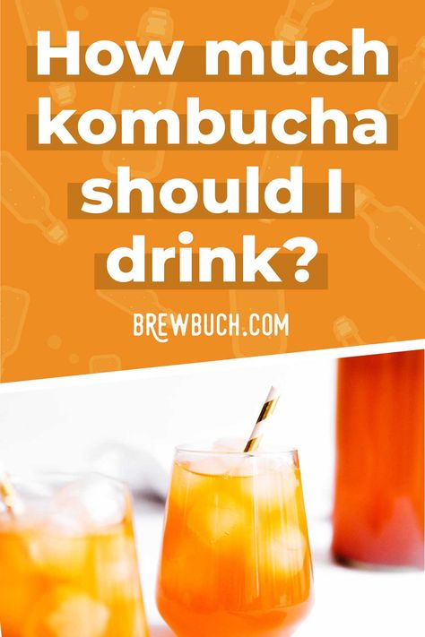 So you've fallen in love with kombucha and now you're wondering, how much kombucha should I drink per day? How much is too much? #kombucha #fermentation #health #drink #beverage Health Aid Kombucha, What Is Kombucha, Kombucha Benefits For Women, Kombucha Flavors Recipes, Kombucha Mother, Kombucha Health Benefits, Jun Kombucha, Kombucha Recipes, Kombucha Drink