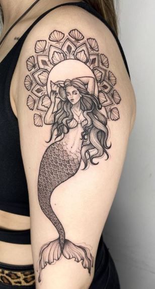 Zee Tattoo, Traditional Mermaid Tattoos, Mother Of Cats, Mermaid Tattoo Designs, See Tattoo, Ocean Mermaid, Street Tattoo, Geniale Tattoos, Mermaid Tattoo