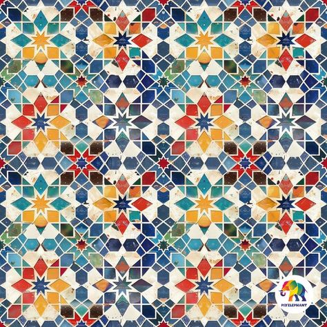 Moroccan Mosaic Tile, Turkish Art Pattern, Arabic Mosaic, Antique Mosaic, Mosaic Table Top, Turkish Tile, Turkish Pattern, Moroccan Mosaic, Mosaic Design