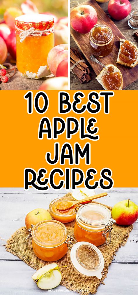 Now that summer is here, it's time to try one of these delicious strawberry jam recipes. With just the right balance of sweetness and tartness, apple jam is perfect on toast, oatmeal, or even as a topping for ice cream. Jam Ideas Recipes, Strawberry Jam Recipes, Apple Jam Recipe, Christmas Jam, Can Jam, Strawberry Jam Recipe, Apple Jam, Canned Apples, Jam And Jelly