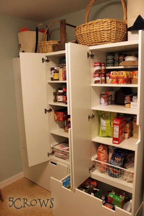 ikea stuva children's furniture as pantry storage - for food storage or extra storage in mudroom....YA LO TENGO!!! Ikea Childrens Storage, Ikea Kitchen Storage Cabinets, Ikea Pantry Organization, Ikea Kitchen Storage, Kitchen Pantry Furniture, Ikea Pantry, Ikea Stuva, Pantry Furniture, Ikea Kids