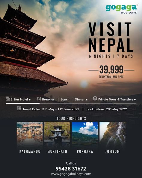 Tourism Flyer Design, Tourism Design Ideas, Tourism Poster Design, Tour Poster Design, Nepal Tourism, Poster Tourism, Poster Design Kids, Travel Advertising Design, Travel Brochure Design