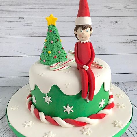 Elf on the Shelf Cake