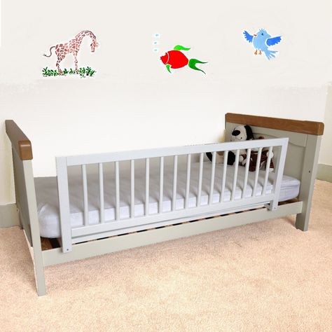 Safetots Bed Guard Wooden White Diy Sofa Bed, Safety Bed, Bed Guard, Bed Rails For Toddlers, Ideas Habitaciones, Bed Rail, Inflatable Bed, Toddler Beds, Bed Rails