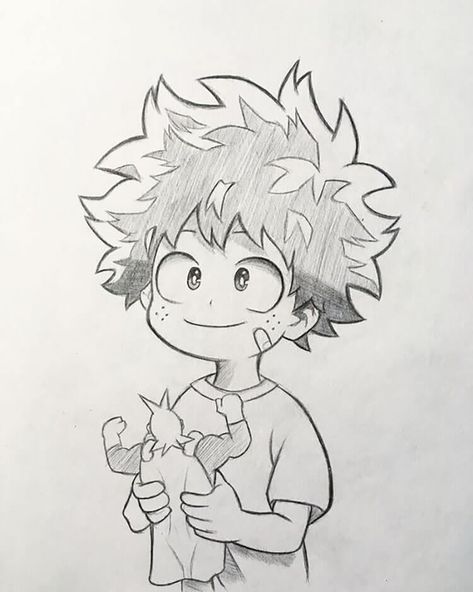 These easy drawing ideas are perfect for if you’re looking for something you can draw fairly quickly and receive instant gratification. DRAW IZUKU FROM MY HERO ACADEMIA Easy Pencil Drawings, Drawings With Meaning, Pencil Drawings Easy, Fete Anime, Dessin Adorable, Anime Drawings Tutorials, Anime Character Drawing, A Pencil, Art Drawings Sketches Simple