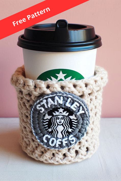 Create a stylish and practical crochet coaster holder for Stanley cups. This easy-to-follow guide helps you craft the perfect accessory for your drinkware Crochet Coaster Holder, Practical Crochet, Stanley Cups, Crochet Coaster, Cup Accessories, Basic Crochet, Coaster Holder, Your Crochet, Crochet Coasters