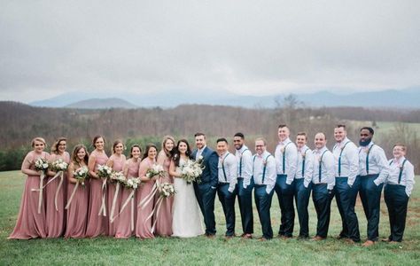 Dusty rose and navy wedding / mountain wedding / spring wedding / Virginia / Pink / rose / florals / rainy wedding Navy Tan And Pink Wedding, Dusty Rose Bridesmaid Dress Navy Blue Groomsmen, Dusty Blue And Blush Wedding Groomsmen, Groomsmen Attire Navy Blue And Blush Pink, Dusty Pink And Navy Wedding, Desert Rose And Navy Wedding, Dusty Pink And Navy Blue Wedding, Navy Blue And Dusty Rose Wedding, Dusty Rose And Navy Blue Wedding Theme