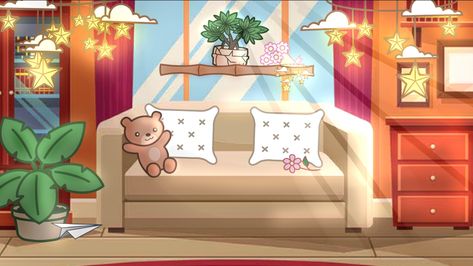 Gacha Life Backgrounds Living Room, Gacha Living Room Background, Gacha Backgrounds Living Room, Anime Backgrounds Classroom, Greenscreen Ideas, Free Green Screen Backgrounds, Gacha Background, Custom Porch, Classroom Background