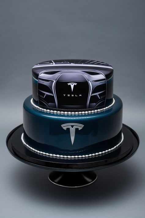 Celebrate in Style: Sleek Tesla Birthday Cake Inspirations Tesla Cake, Car Cakes For Men, Car Cakes, Birthday Man, Cake Boy, 8 Birthday, New Tesla, Birthday Cakes For Men, Car Cake