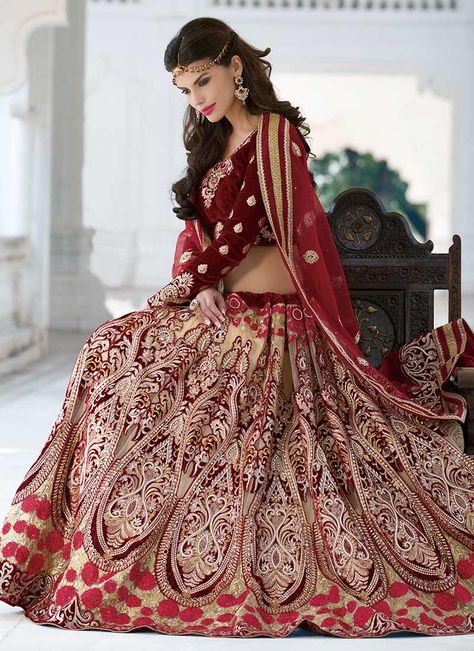 Cream Net A Line Lehenga Choli Simple Lehenga Choli, Orang India, Sari Lehenga, Bridal Lehenga Online, Designer Bridal Lehenga Choli, Bridal Lehenga Designs, Simple Lehenga, Latest Bridal Lehenga, Indian Lehenga Choli