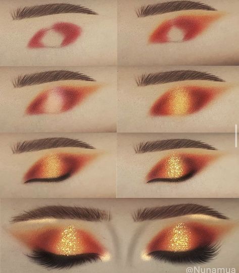 Dramatic Eye Makeup Tutorial, Warm Eyeshadow Palette, 2022 Makeup, Warm Eyeshadow, Eye Colours, Mekap Mata, Blue Eyes Pop, Eyeshadow Ideas, Makeup Pictorial