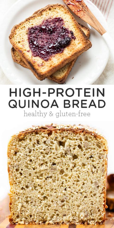 Quinoa Bread, Yeast Free Breads, Best Gluten Free Bread, Recipe Cheesecake, Gluten Free Yeast Free, Gluten Free Bagels, Healthy Bread Recipes, Pain Sans Gluten, Pan Sin Gluten