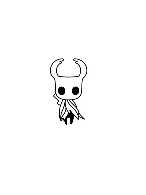 Hollow Knight Vinyl Decal Sticker Hollow Knight Coloring Pages, Tatuagem Hollow Knight, Hollow Knight Tattoo Ideas, Hollow Knight Drawing, Game Tattoo, Adventure Time Tattoo, Knight Drawing, Night Tattoo, Vintage Style Tattoos