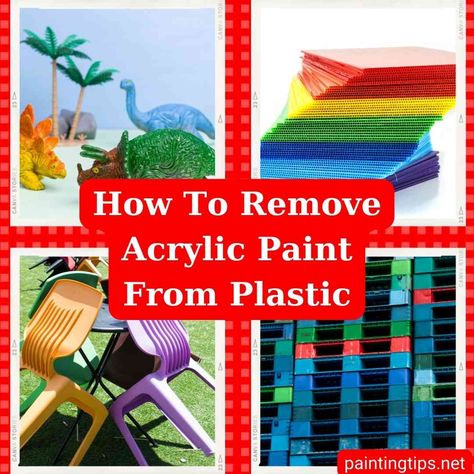 Plastic surfaces are typically delicate and require careful handling when removing paint, especially if you don't plan to repaint them. Removing acrylic paint from a plastic object can be challenging, so it's often more practical to repaint the plastic rather than attempting to remove the paint. Get Acrylic Paint Out Of Clothes, Removing Acrylic Paint From Clothes, How To Dispose Of Paint, How To Get Sticker Residue Off Plastic, Remove Acrylic Paint, How To Remove Lead Paint Safely, Removing Paint, Remove Acrylics, Plastic Pallets