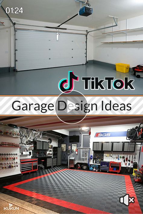 *** Thinking of a garage makeover We have nine smart garage design ideas for you. From a home theatre to a game room - turn your garage into anything garage, diy garage storage, diy !! Garage Design Ideas, Organized Garage, Woodworking Bench Plans, Bench Plans, Shelving Units, Woodworking Bench, Garage Design, Garage Workshop, Shelving Unit