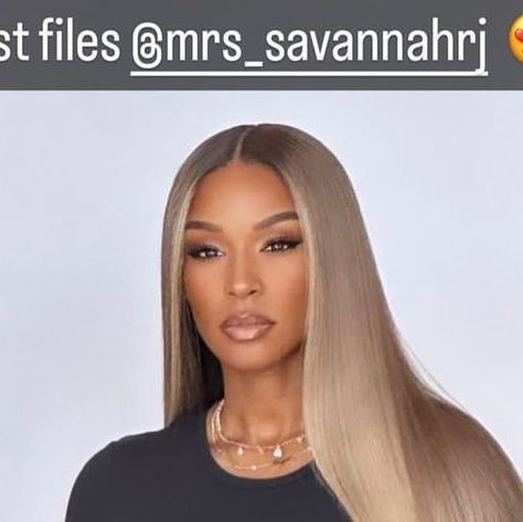 Savannah James B👸🏽 on Instagram: "Woww 😍 Such a gorgeous Queen 👸🏽 #savannahjames #savannahjamesfans #skincareaddiction #skincaregoal #hairbrown #brownskinbeauty #foryou❤" Blonde Locs Black Roots, Savannah James Blonde Hair, Lawyer Bae, Savannah James, 31 Birthday, Blonde Hair Black Women, Black Hair Inspiration, Hair Photoshoot, Long Weave