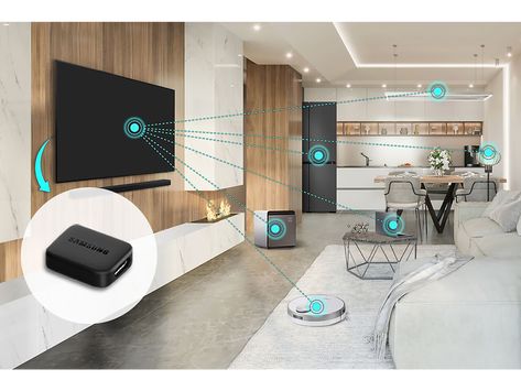 • Use the SmartThings Hub Dongle to seamlessly control Zigbee devices as well.• Create a more connected smart home and use your TV as a hub with the SmartThings Hub Dongle. Add the SmartThings Hub Dongle to your Family hub™ fridge so you can connect more smart devices for whole home control. | Samsung SmartThings Hub Dongle Samsung Electronics Home, Samsung Home, Home Tech, Samsung Tvs, Smart Things, Tv Accessories, Google Home, Smart Device, Smart Tv