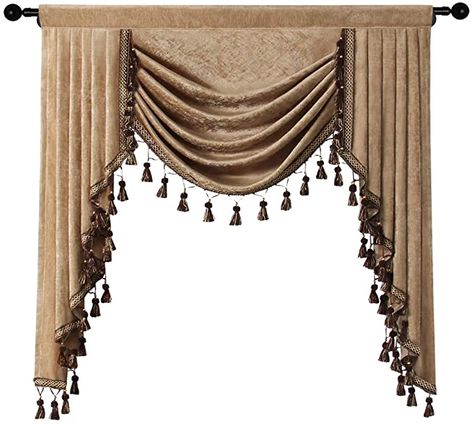 Window Treatments Valance, Luxury Window Curtains, Valances For Living Room, Waterfall Valance, Chenille Curtains, Luxury Windows, Swag Curtains, Thick Curtains, Curtains And Draperies