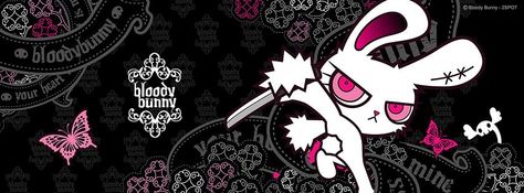 Goth Bloody Bunny! https://www.facebook.com/BloodyBunny.2Spot?fref=photo Goth Discord Banner, Scene Banner, 2000s Wallpaper, 트위터 헤더, Cute Twitter Headers, Cute Headers For Twitter, Twitter Header Pictures, Emo Art, Cute Banners