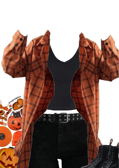 Black And Orange Outfit, Orange And Black Outfit, Outfit Ideas Grunge, Outfit Grunge, Dr Martens Outfit, Pumpkin Patch Outfit, Orange Fits, Orange Outfit, 80s Outfit