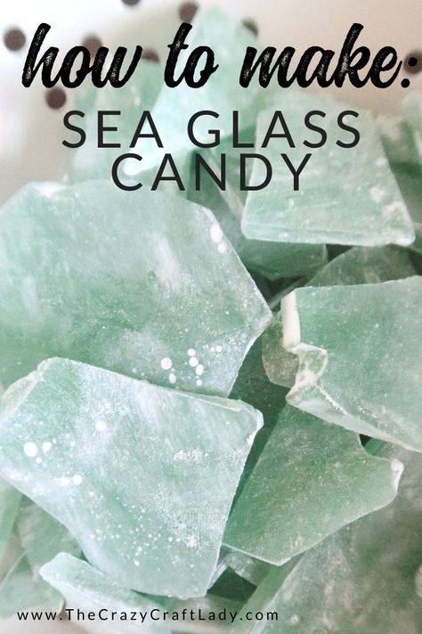 Glass Candy Recipe, Sea Glass Candy Recipe, Sea Glass Candy, Easy Homemade Candy, Easy Candy Recipes, Crystal Candy, Homemade Candy, Candy Recipe, Candy Recipes Homemade