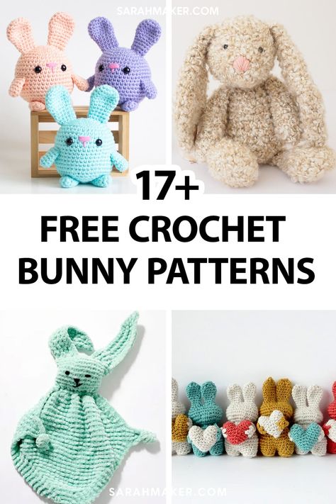 Crochet bunnies are simply adorable! They are soft, friendly, and cute as can be. Whether you have a special someone in your life who loves bunnies or you're just a fan of these adorable little animals, crochet bunny patterns are sure to bring a smile to almost anyone's face. Crochet Bunny Patterns, Free Crochet Bunny, Bunny Patterns, Crochet Baby Booties Pattern, Bunny Blanket, Baby Booties Pattern, Crochet Bunny Pattern, Easter Crochet Patterns, Bunny Crochet