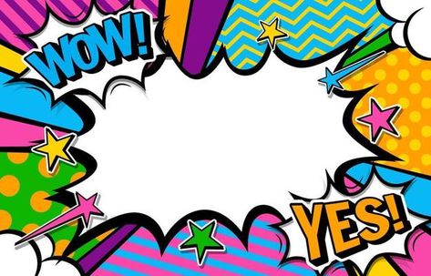 Pop Art Background 8371277 Vector Art at Vecteezy Pop Art Background, Pop Art Decor, 30 Birthday, Pop Art Comic, Kids Frames, Elements Of Art, Art Background, Collage Art, Kids Birthday